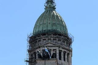 14 Argentine National Congress Building Dome Close Up Buenos Aires
